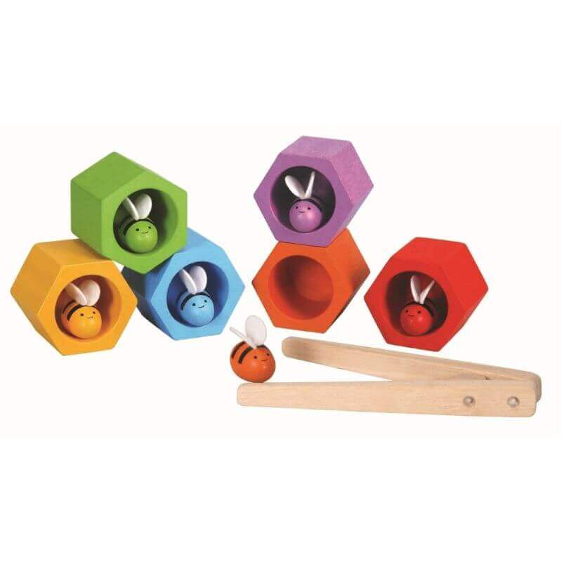 Abejas en la Colmena Multicolor personalizado - regalo bebé | Mi Luna Lunera