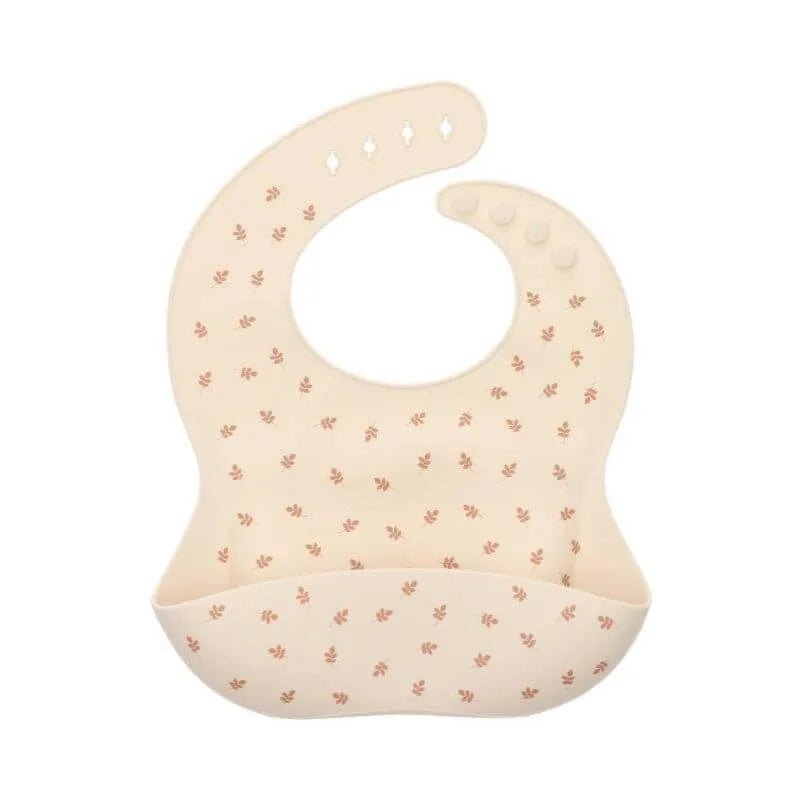 Babero Silicona Leaves Sand personalizado - regalo bebé | Mi Luna Lunera