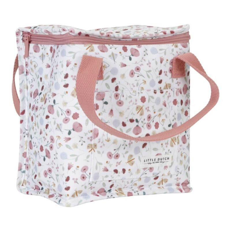Bolsa Almuerzo Flores y Mariposas personalizado - regalo bebé | Mi Luna Lunera