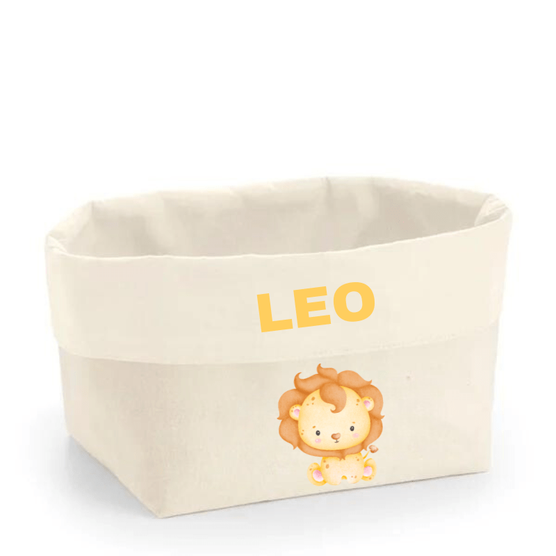 Cesto Tela Personalizado personalizado - regalo bebé | Mi Luna Lunera