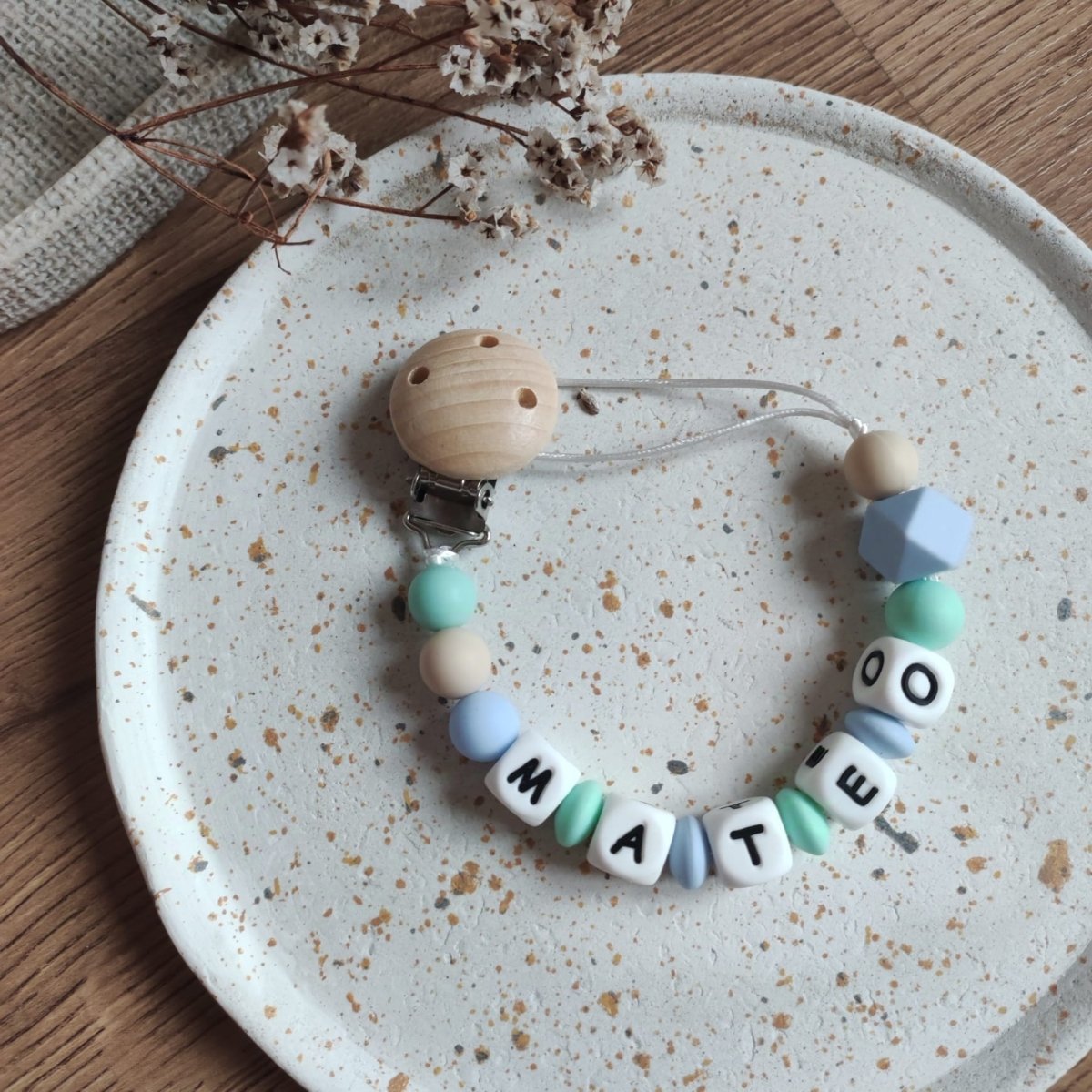 Chupetero Personalizado (Más Colores) personalizado - regalo bebé | Mi Luna Lunera