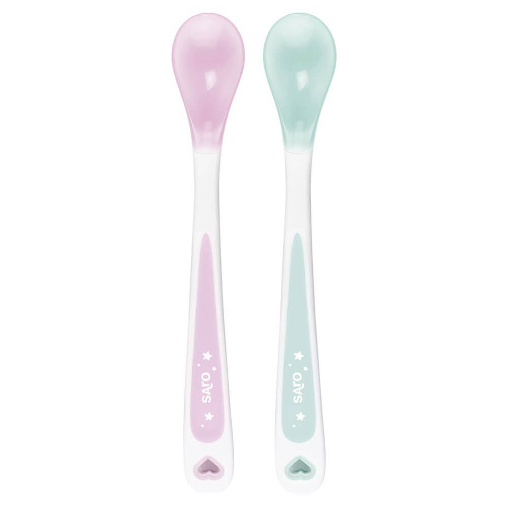 Cucharas Térmicas Menta Rosa personalizado - regalo bebé | Mi Luna Lunera