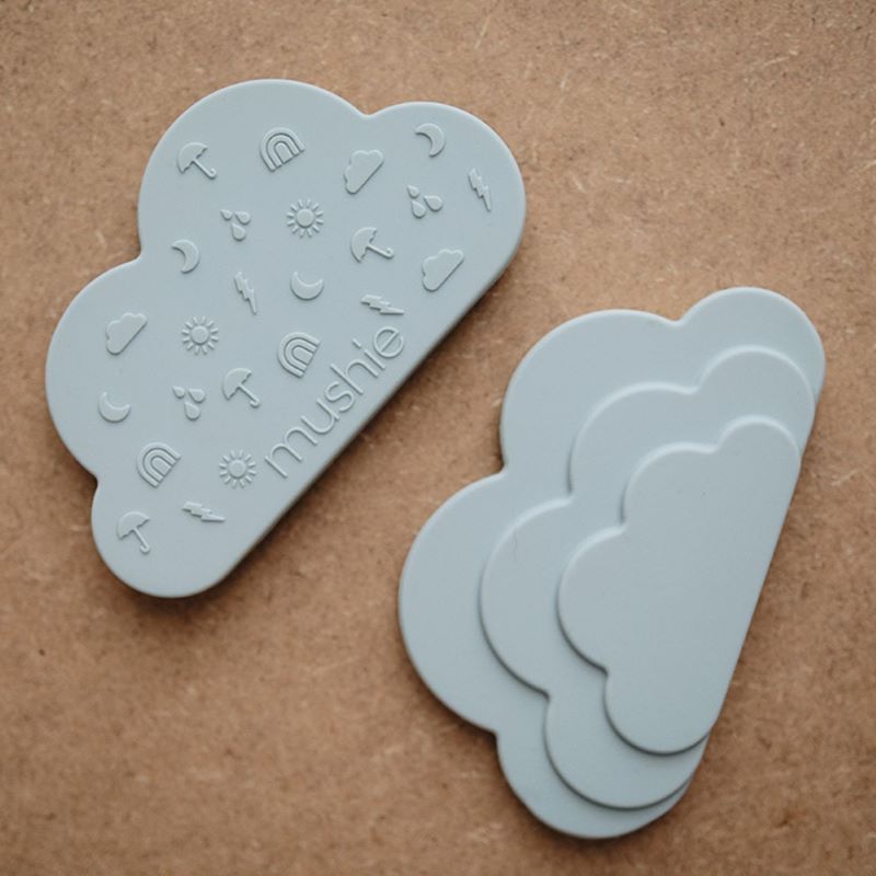 Mordedor Silicona Cloud Blue personalizado - regalo bebé | Mi Luna Lunera