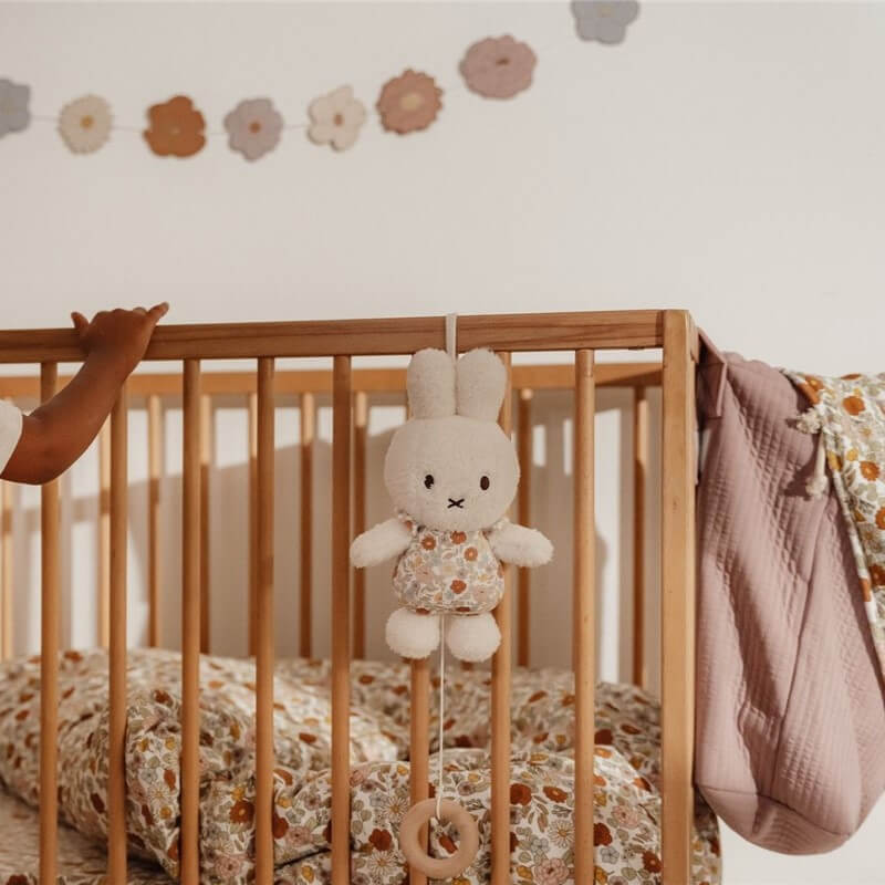 Musical Miffy Flores personalizado - regalo bebé | Mi Luna Lunera