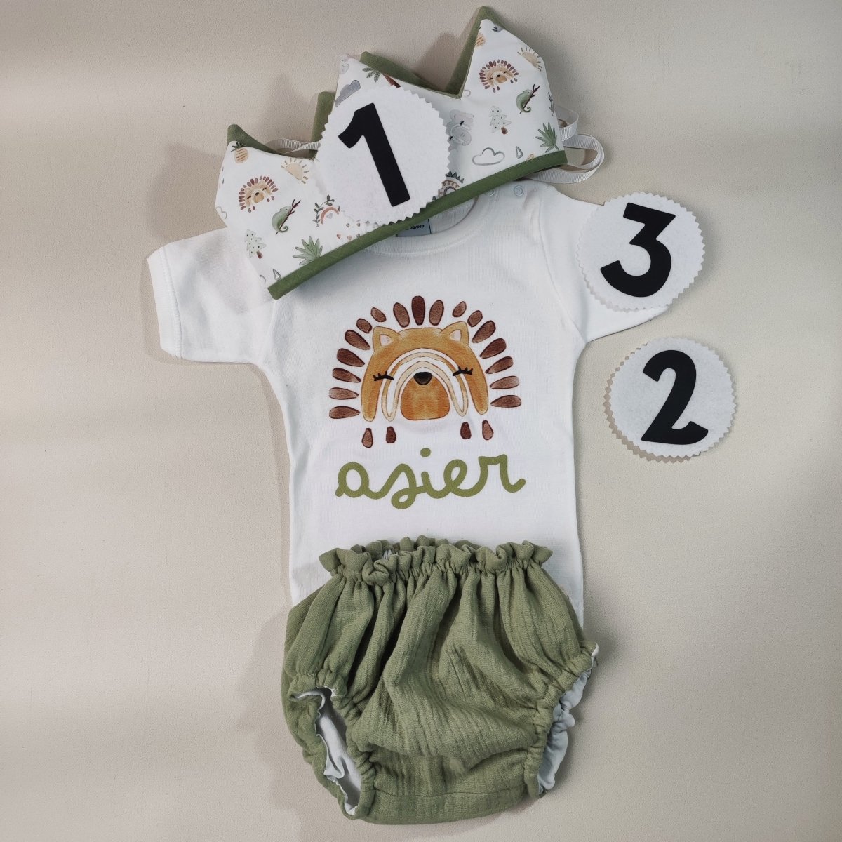 Pack Cumpleaños personalizado - regalo bebé | Mi Luna Lunera