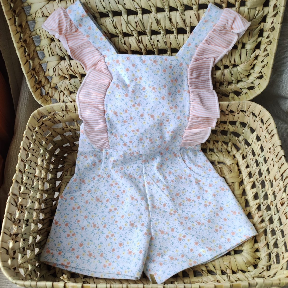 Peto Flores Niña personalizado - regalo bebé | Mi Luna Lunera