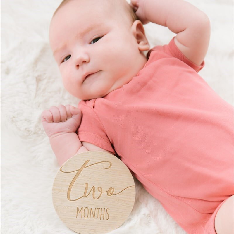 Tarjetas Madera Recién Nacido personalizado - regalo bebé | Mi Luna Lunera