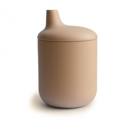 Taza Didáctica Silicona Solid Natural personalizado - regalo bebé | Mi Luna Lunera