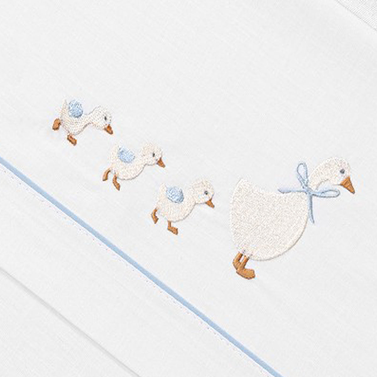 Juego de sábanas algodón 60x120cm Patitos Azul