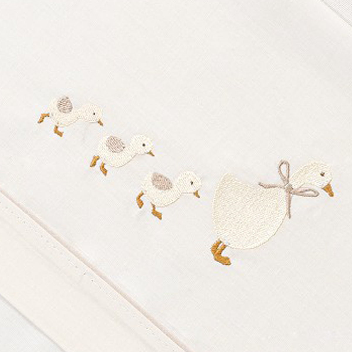 Juego de sábanas algodón 60x120cm Patitos Beige