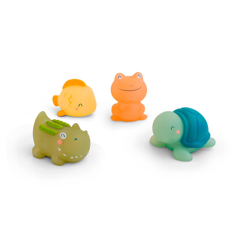 Set de 4 juguetes de baño Termosensibles