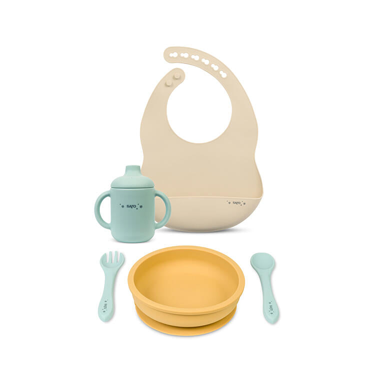 Set de Alimentación 5 piezas Mostaza