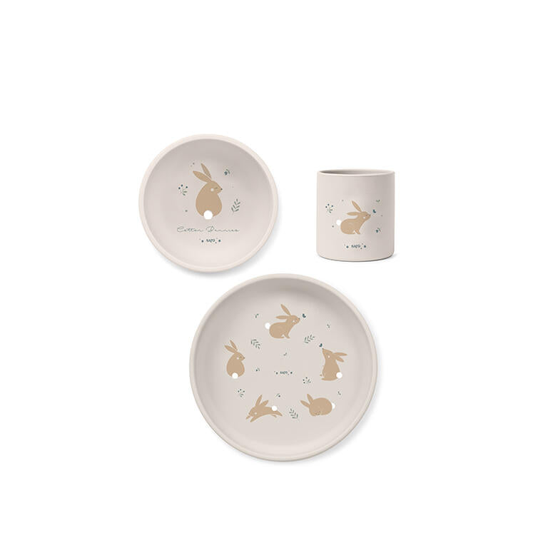 Set de Alimentación 3 piezas Cotton Bunny