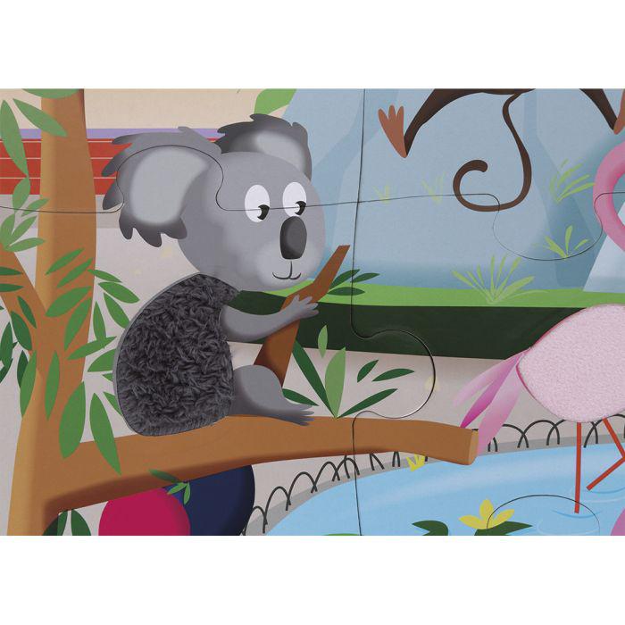 Puzle Táctil un Día en El Zoo 20 Piezas - Janod