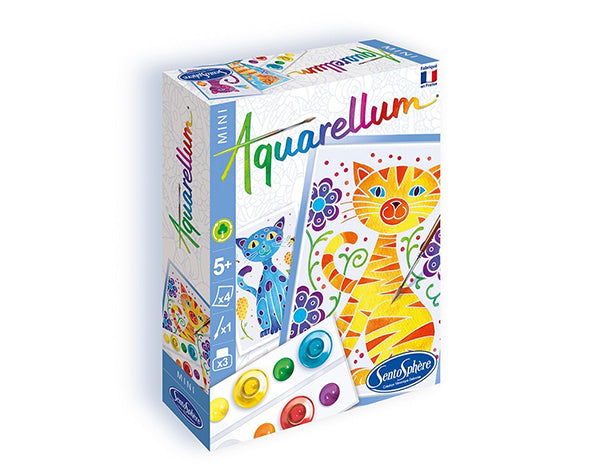 Aquarellum Mini Chats - Kit Acuarelas Gatos