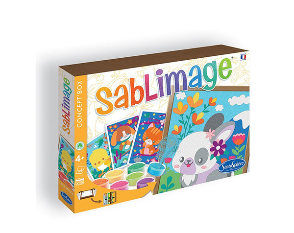 Sablimage Animaux Cálins - Kit Pinta con Arena Mágica Animales