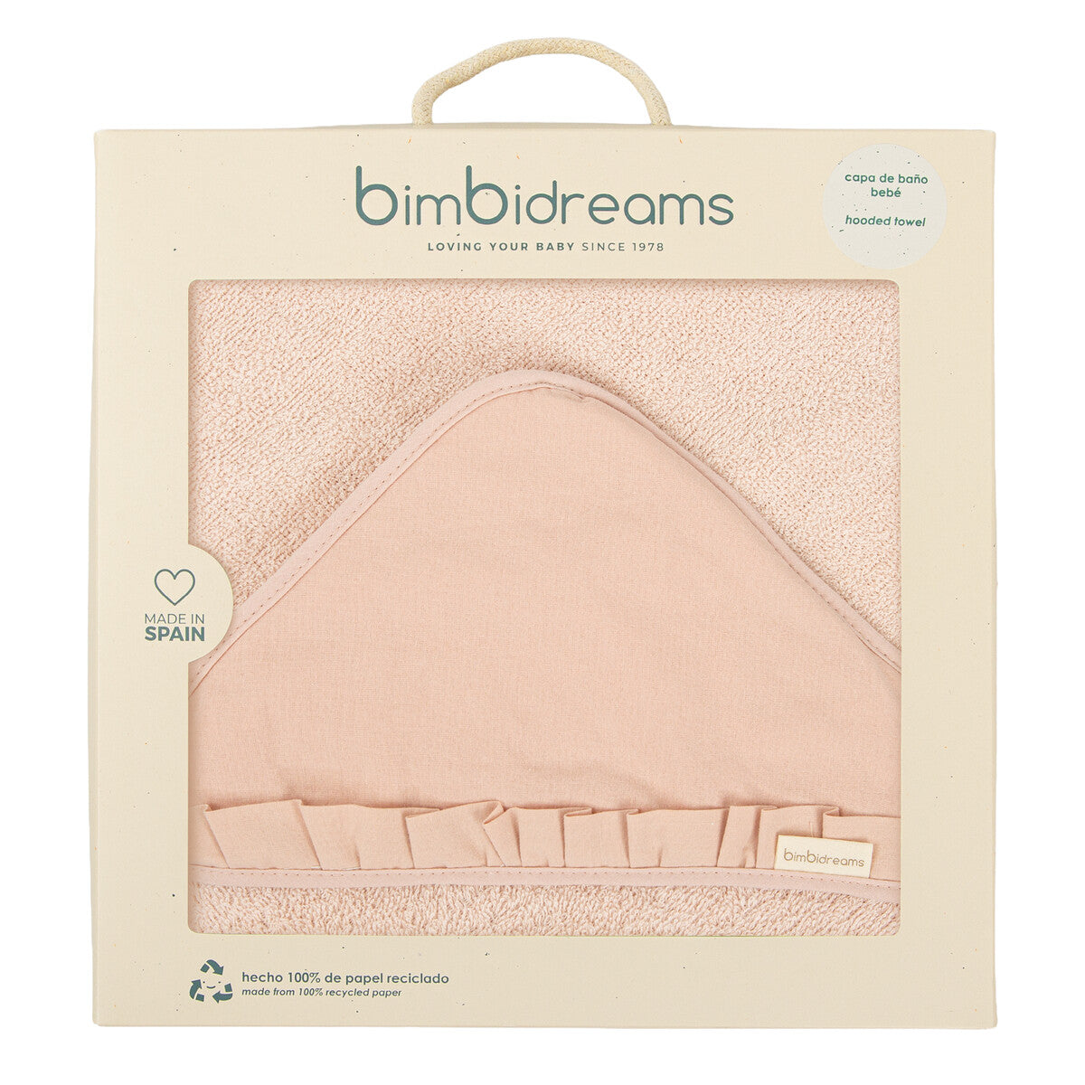 Capa Baño Stone Washed Rosa Empolvado