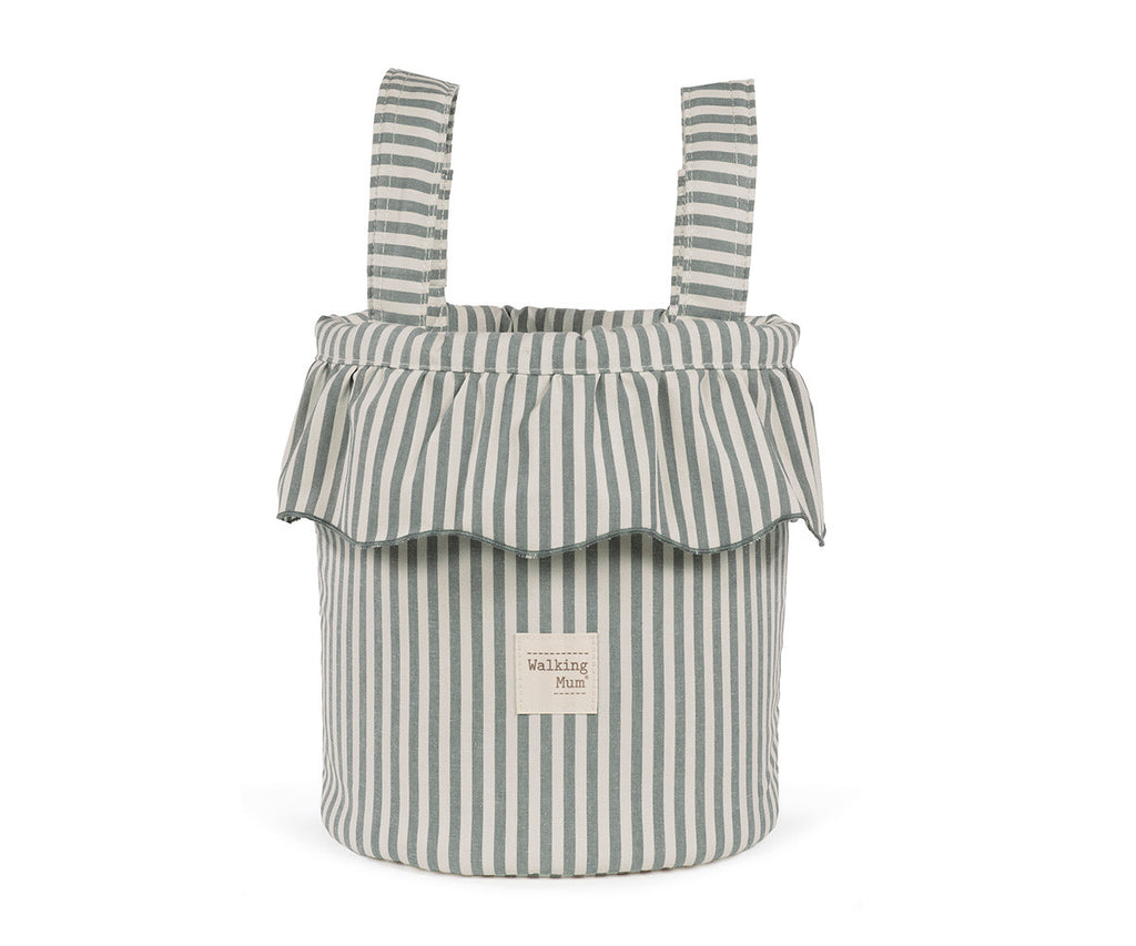 Bolso Bucket Praliné Rayas Matcha