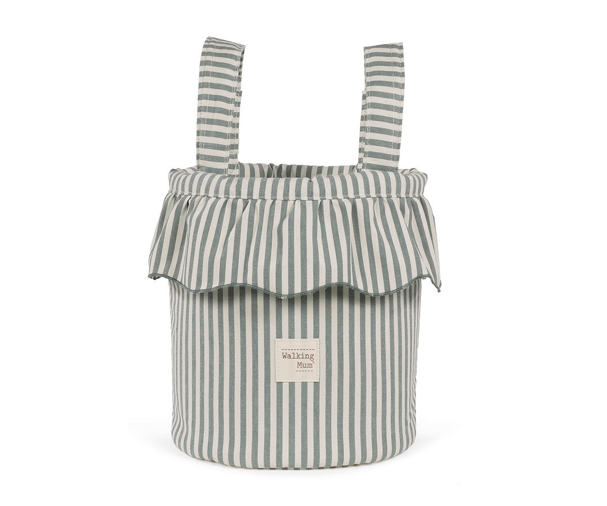 Bolso Bucket Praliné Rayas Matcha