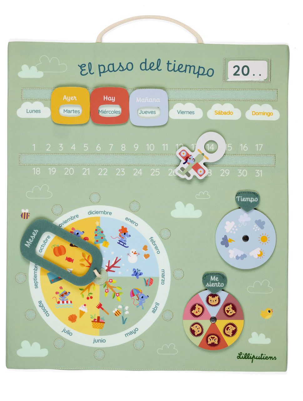 Calendario de Tela - Lilliputiens
