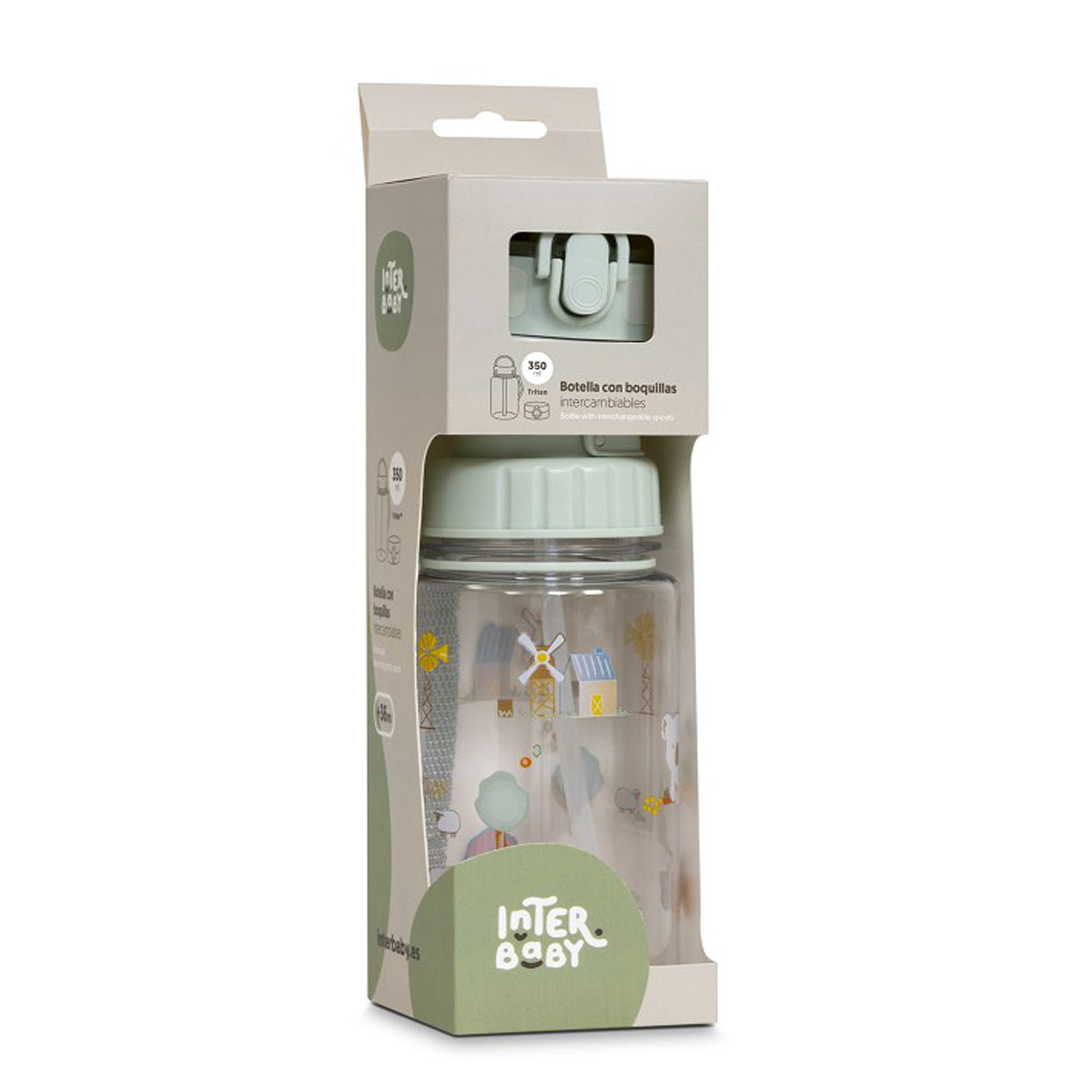 Botella con Boquillas 350ml Koala