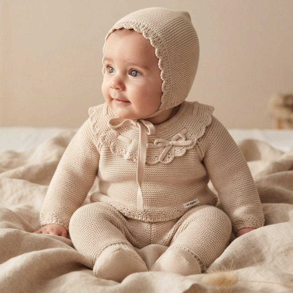 Conjunto de Punto para Bebé – Arena