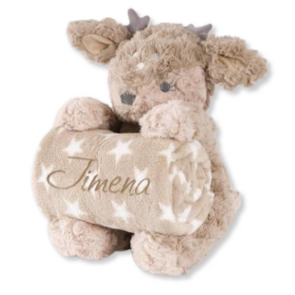 Peluche Baby Deer + Manta Personalizable