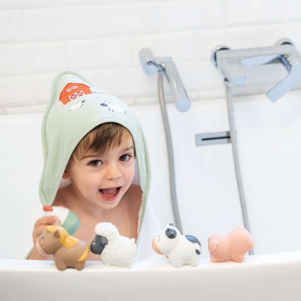 Set de 5 juguetes de baño Funny Farm