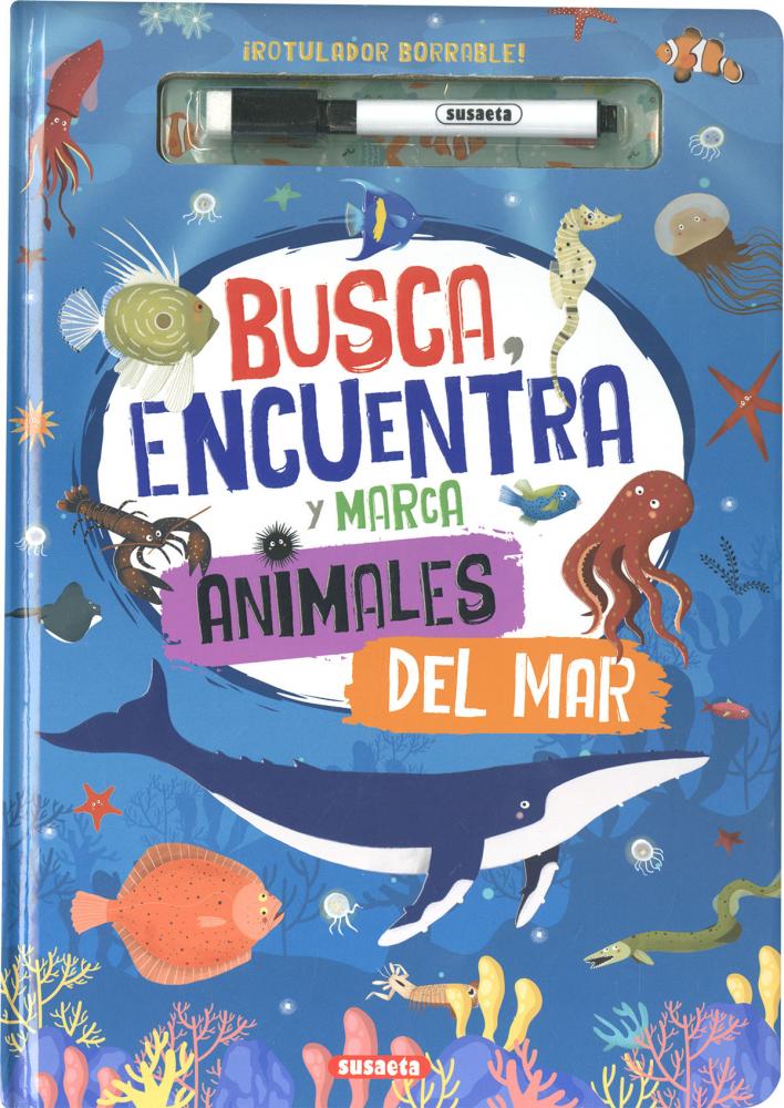 Busca, encuentra y marca animales del mar - Cuento Infantil