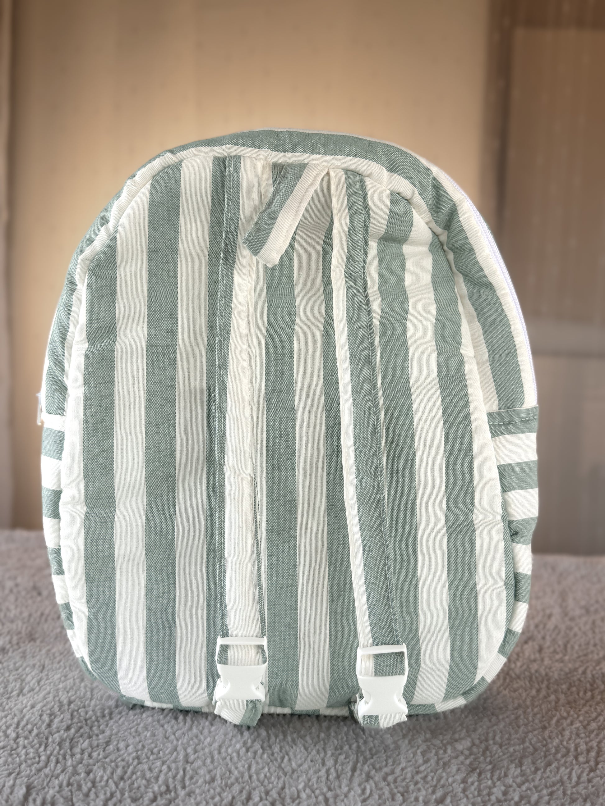 Mochila de Rayas Verdes