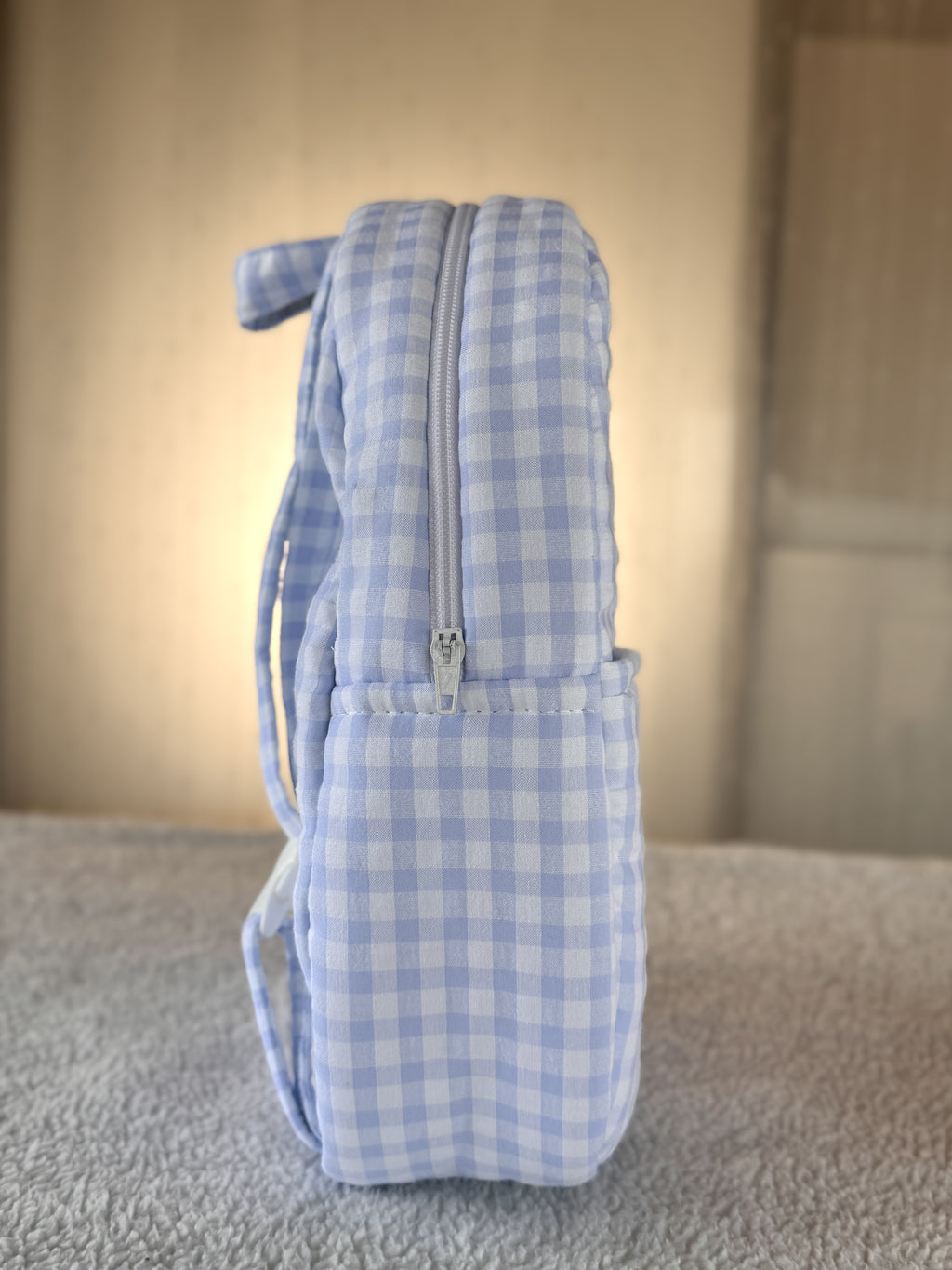 Mochila Vichy Azul Celeste