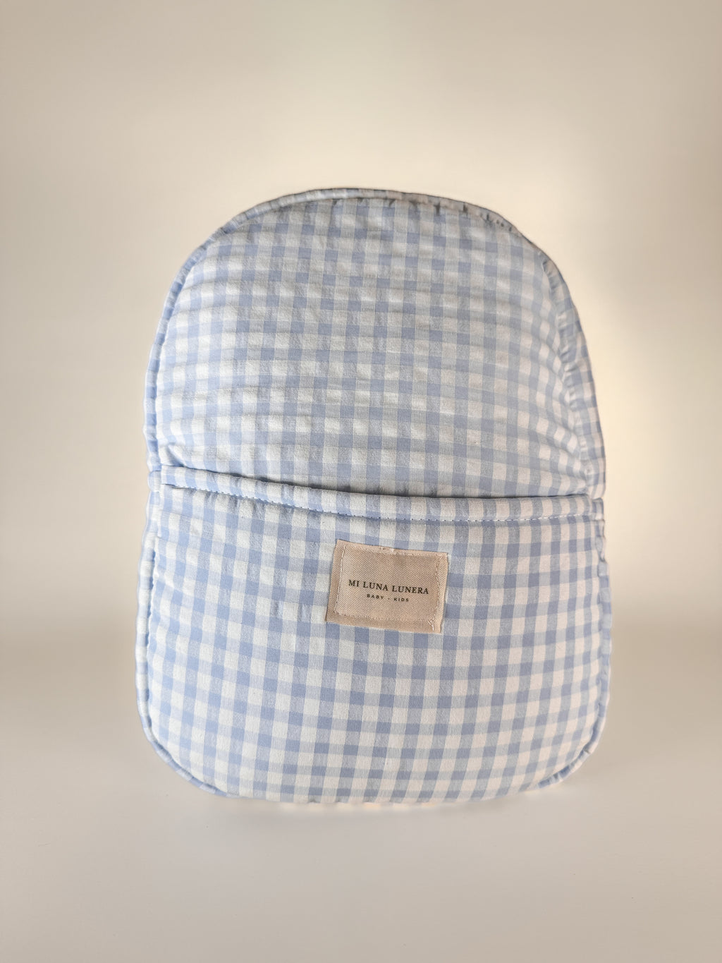 Mochila Vichy Azul Celeste