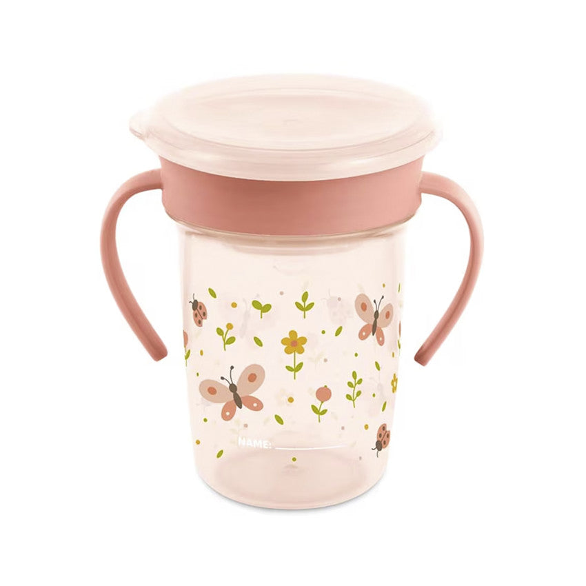 Vaso aprendizaje bebé Sippy Cup 360º 270ml Butterfly 6M+