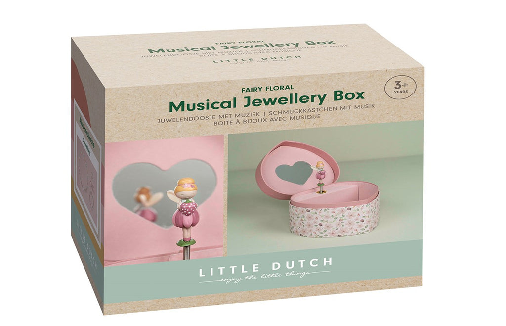 Joyero Musical Corazón Fairy Garden - Little Dutch