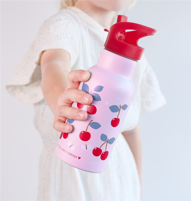 Botella de acero 350ml Cerezas