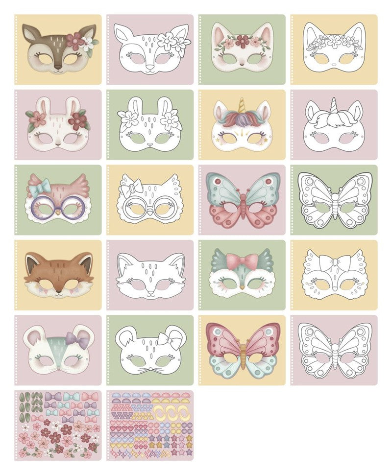 Libro Recorta y Pinta Máscaras - Little Dutch