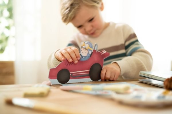 Libro Recorta y Pinta Vehículos - Little Dutch