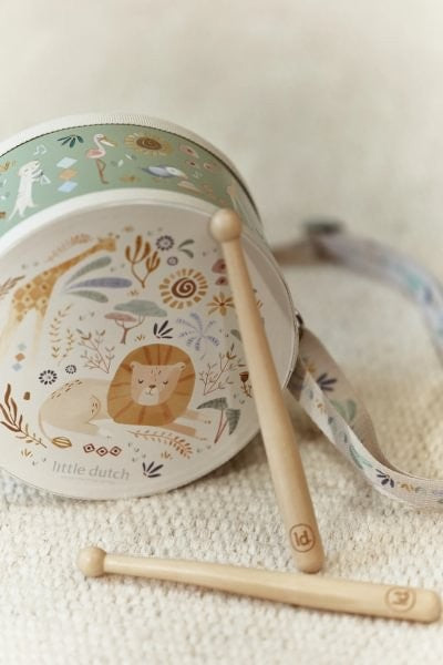 Tambor Safari Friends Instrumento Musical Infantil – Little Dutch