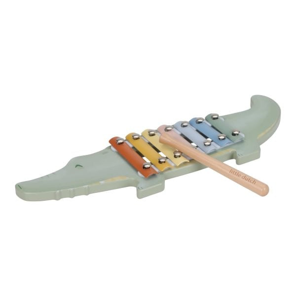 Xilófono Cocodrilo Safari Friends Instrumento Musical Infantil – Little Dutch