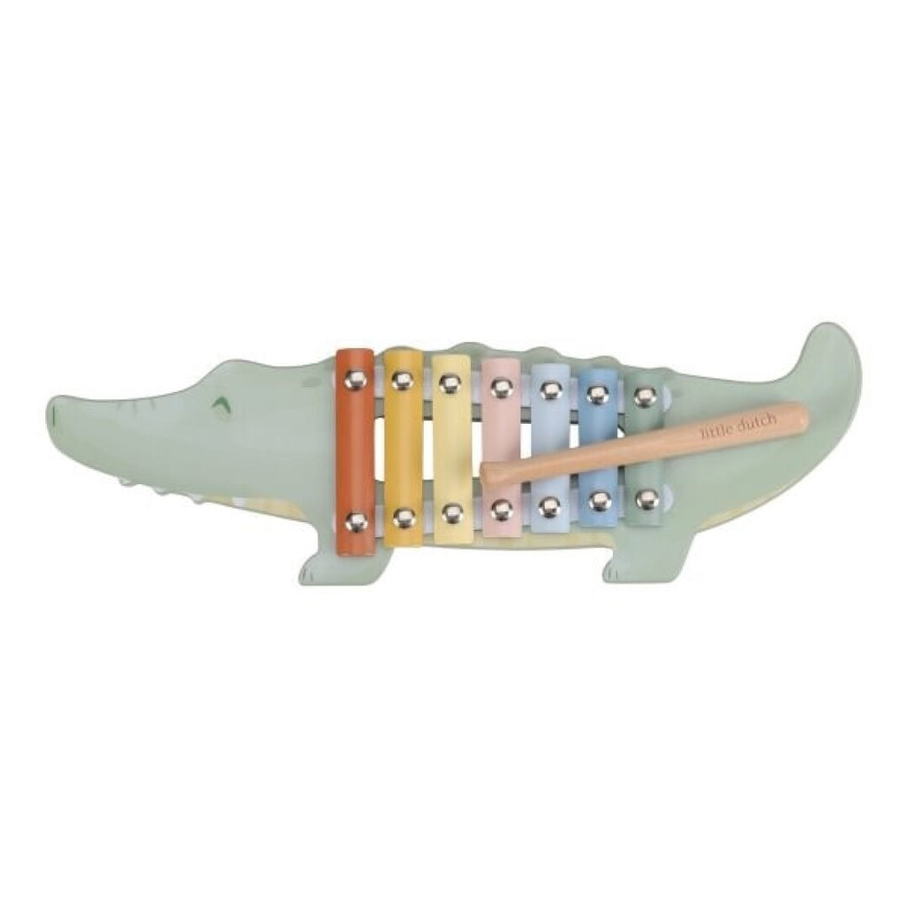 Xilófono Cocodrilo Safari Friends Instrumento Musical Infantil – Little Dutch