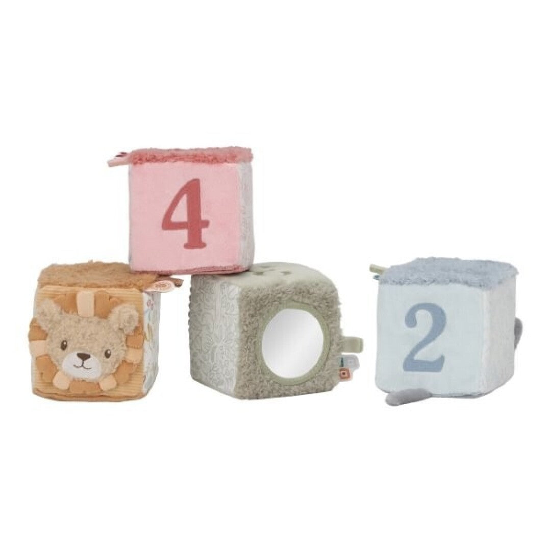 Cubos Blanditos Apilables Safari Friends – Little Dutch