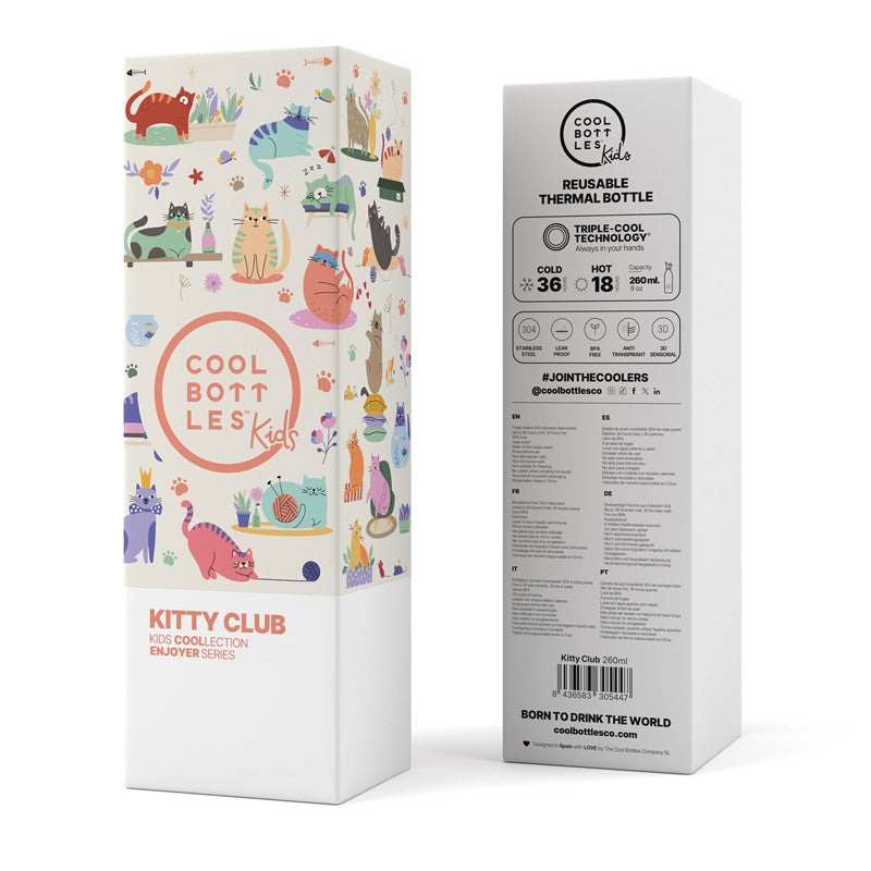Botella térmica acero Kitty Club 260ml
