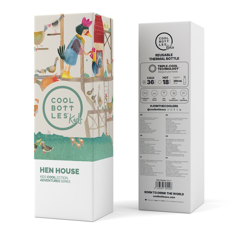 Botella térmica acero Hen House 260ml