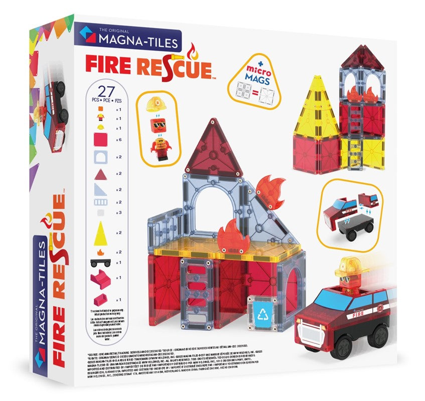 Magna Tiles Fire Rescue Set 27 pcs