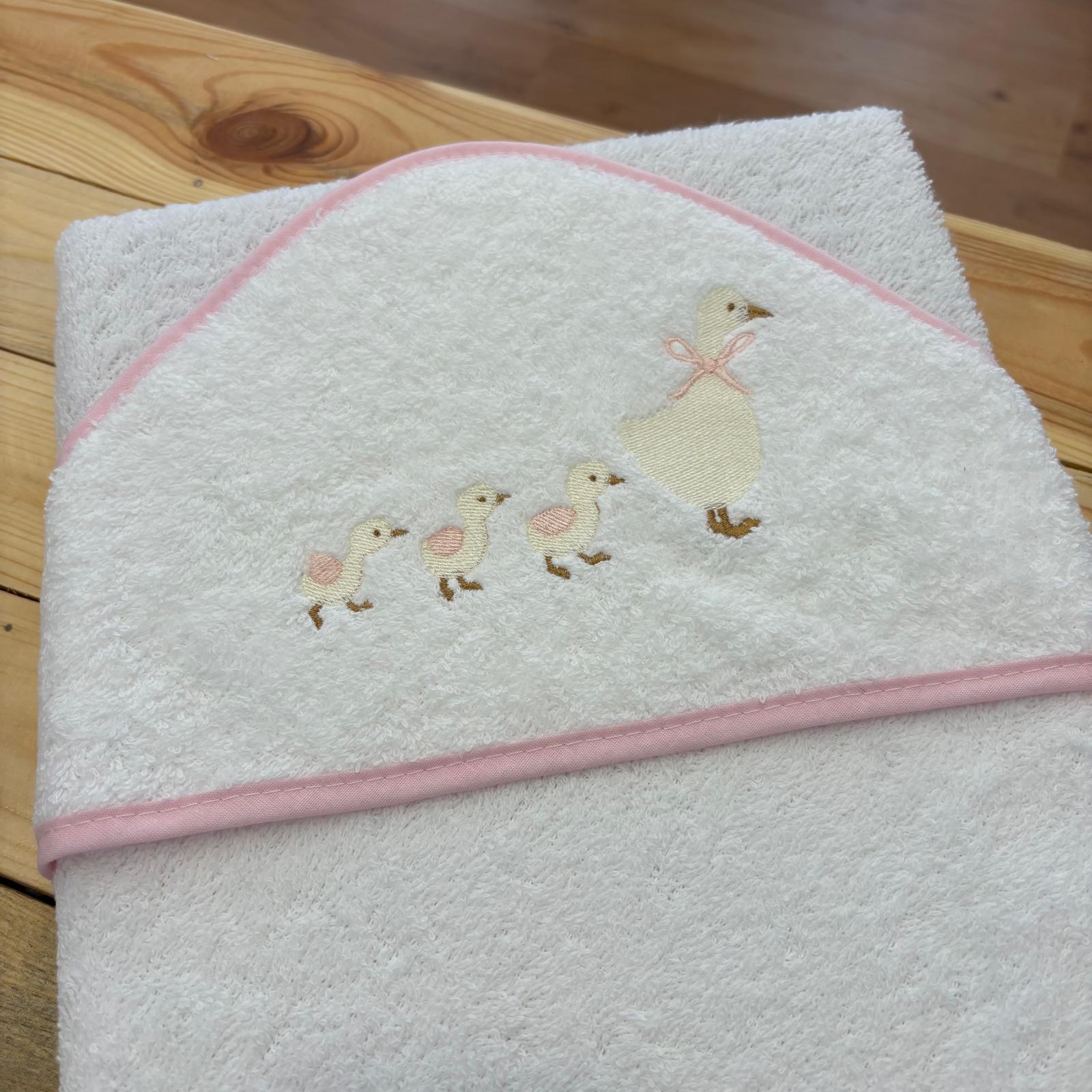 Capa Baño Patitos Rosa