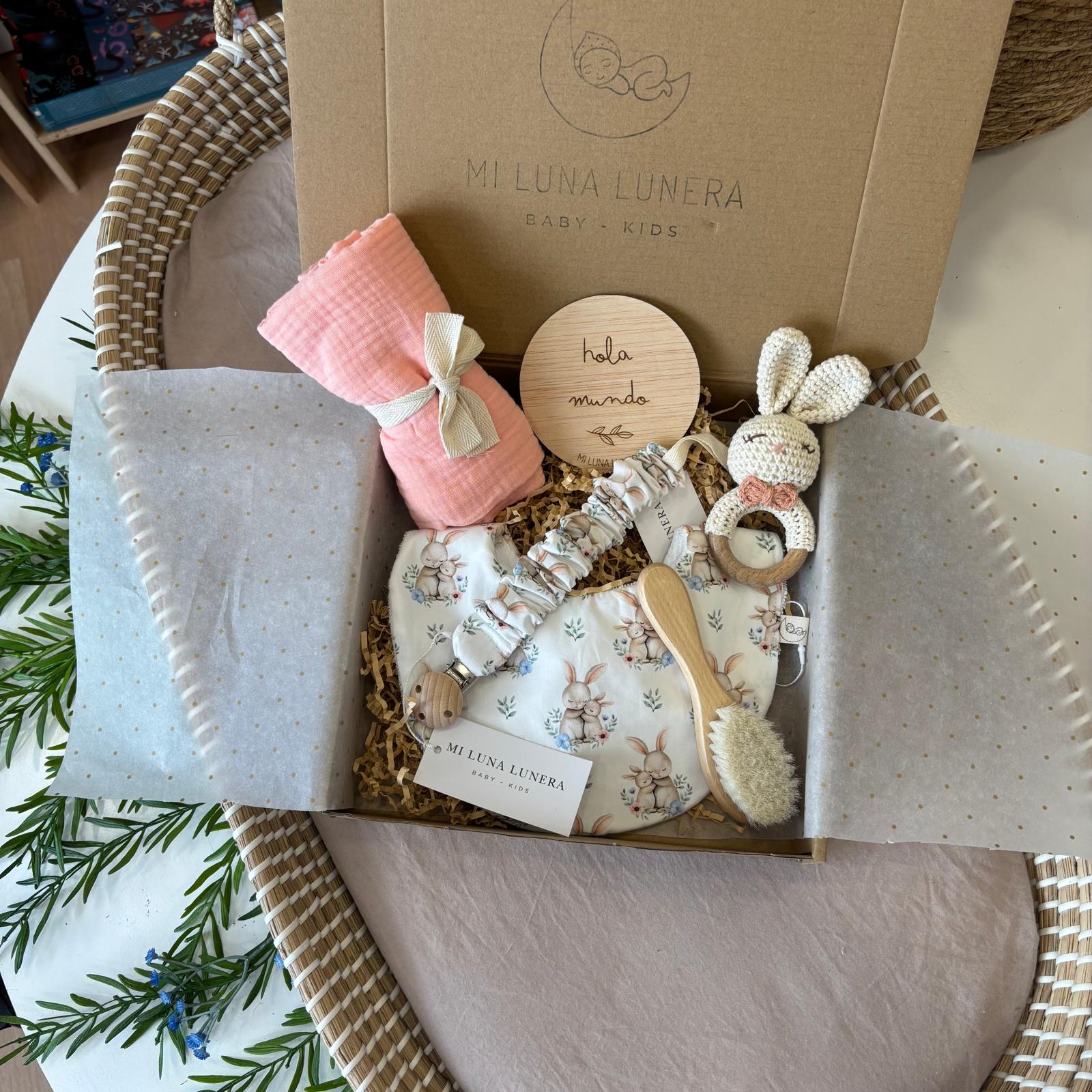 Pack Canastilla Bebé Personalizable Natalia | Mi Luna Lunera