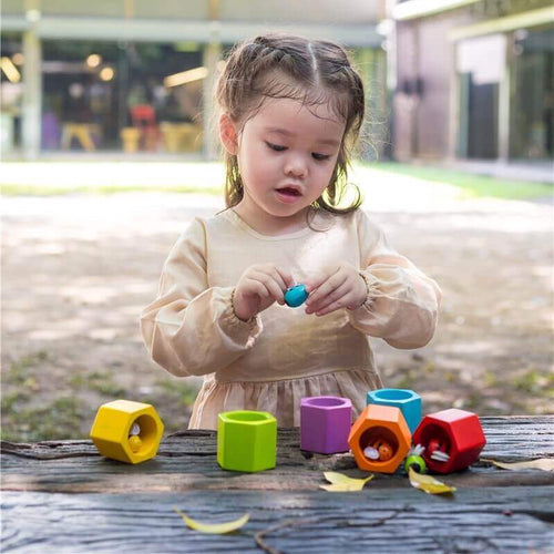 Abejas en la Colmena Multicolor personalizado - regalo bebé | Mi Luna Lunera