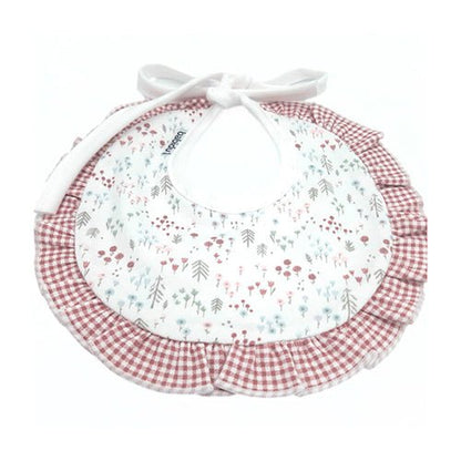 Babero Flores Granate personalizado - regalo bebé | Mi Luna Lunera