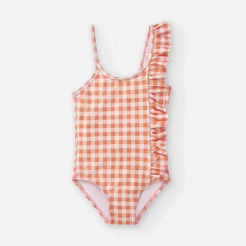 Bañador Niña Vichy personalizado - regalo bebé | Mi Luna Lunera
