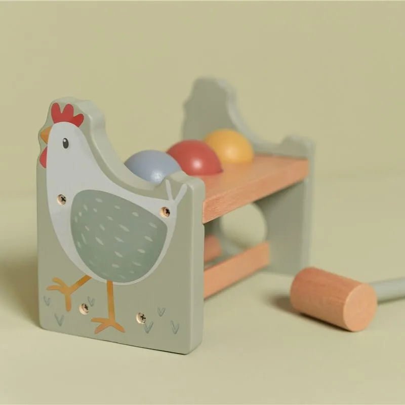 Banco Golpeo Pequeña Granja personalizado - regalo bebé | Mi Luna Lunera